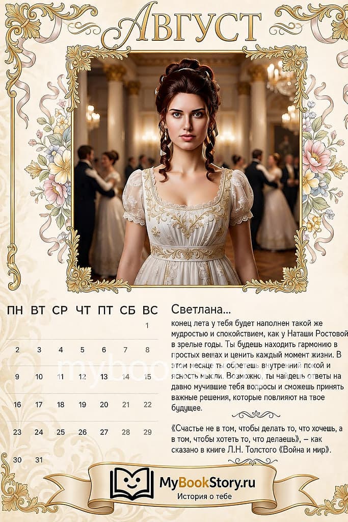 Литературный календарь для женщины 6