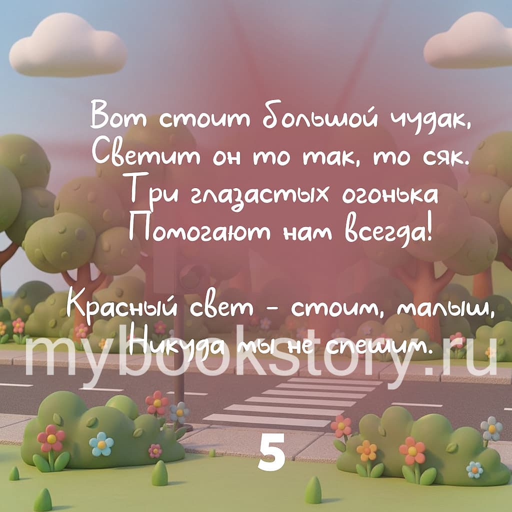 "Правила дорожного движения" для малышей в стихах 4