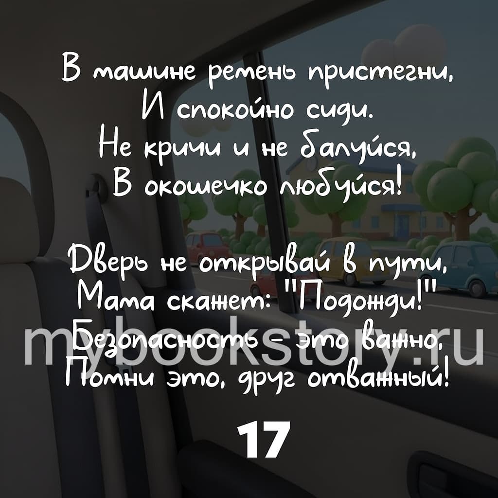 "Правила дорожного движения" для малышей в стихах 8